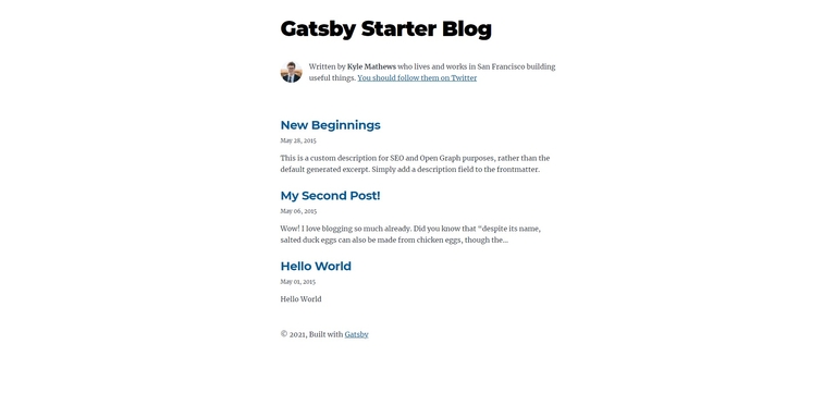 gatsby-starter-blog gatsby-starter-blog